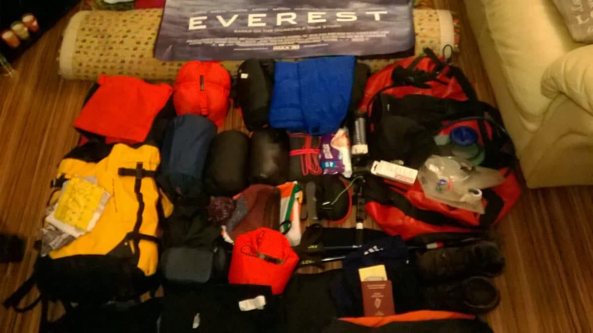 How to pack a first aid kit specifically for the Everest Base Camp climb?